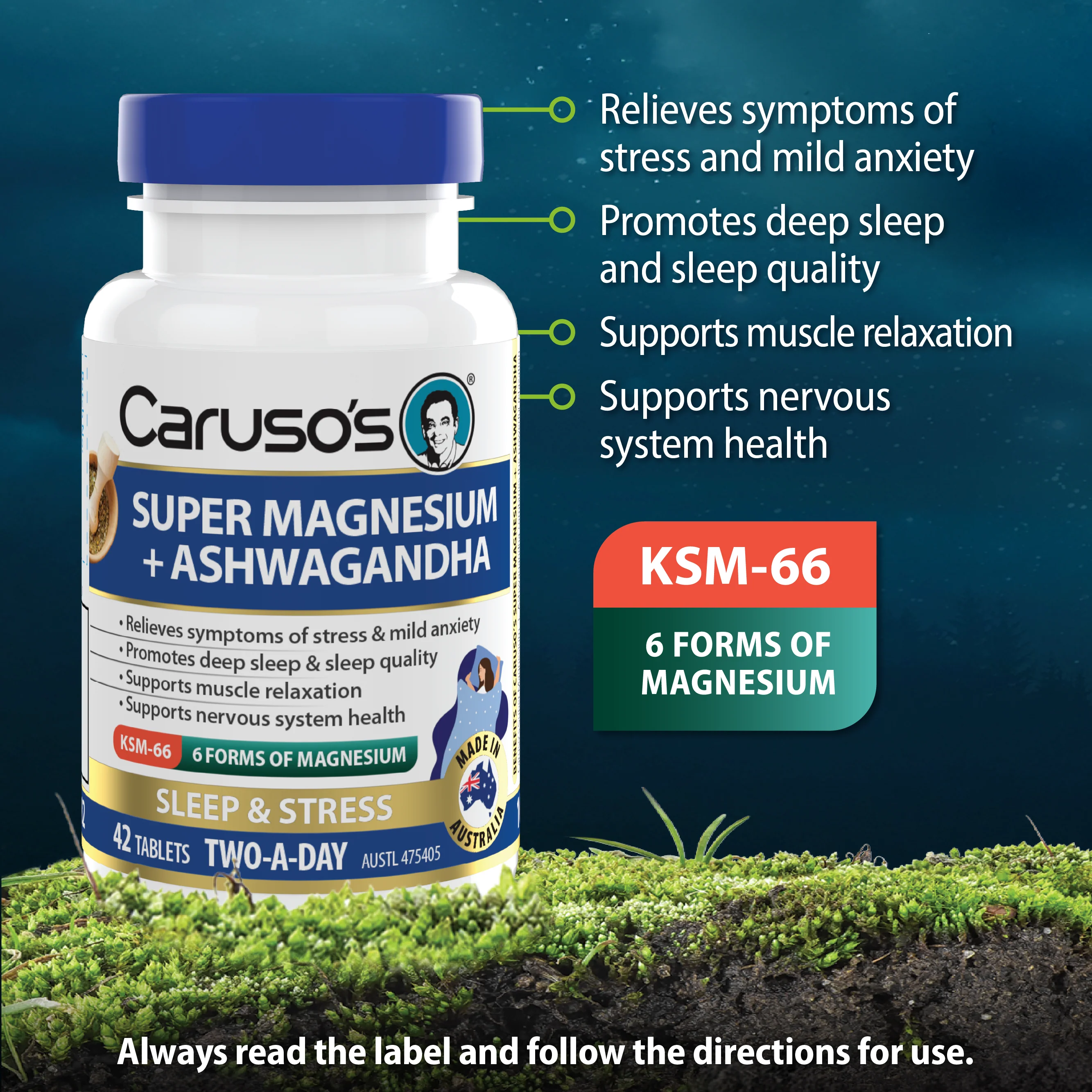 Caruso's Super Magnesium + Ashwagandha - Image 3