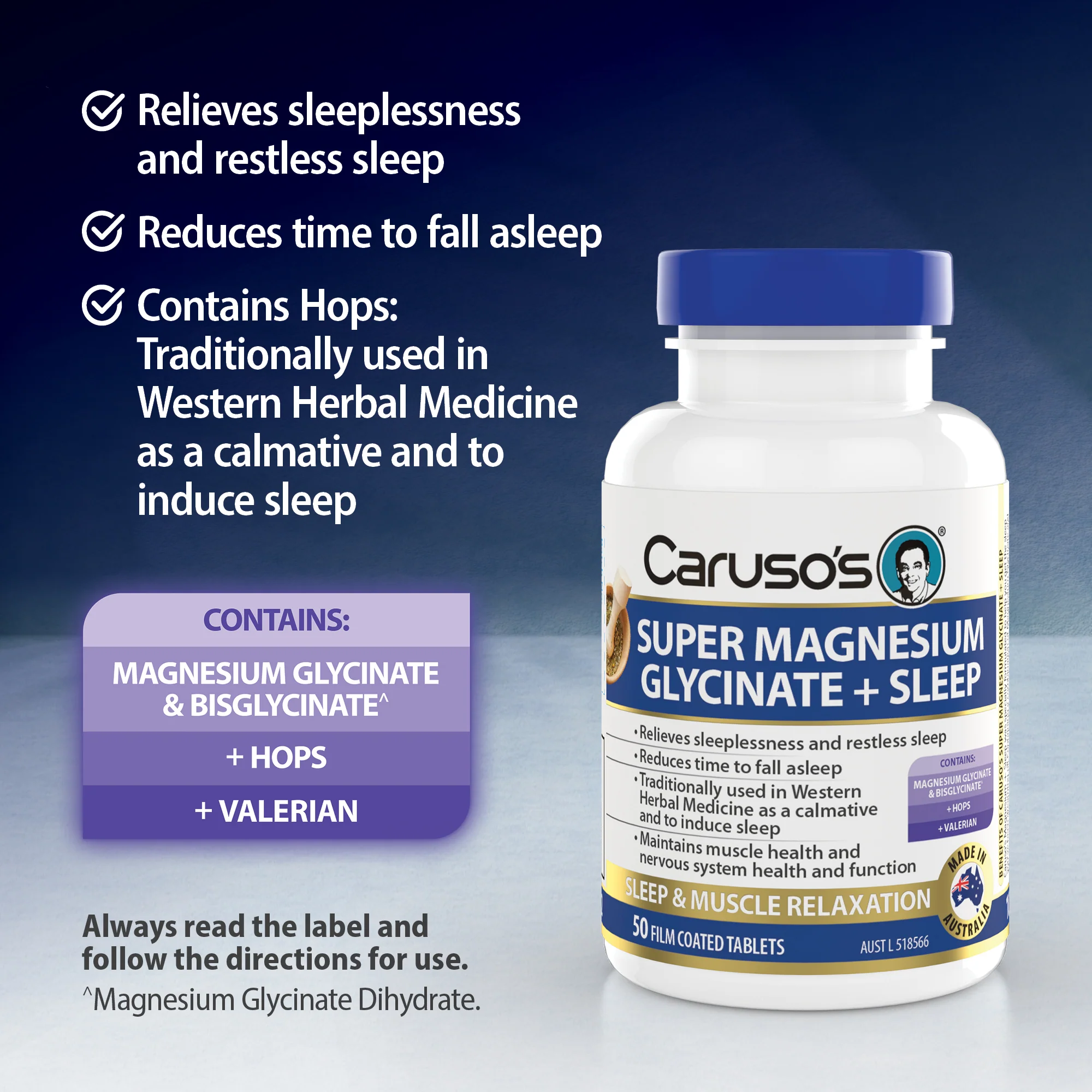 Caruso's Super Magnesium Glycinate + Sleep - Image 3