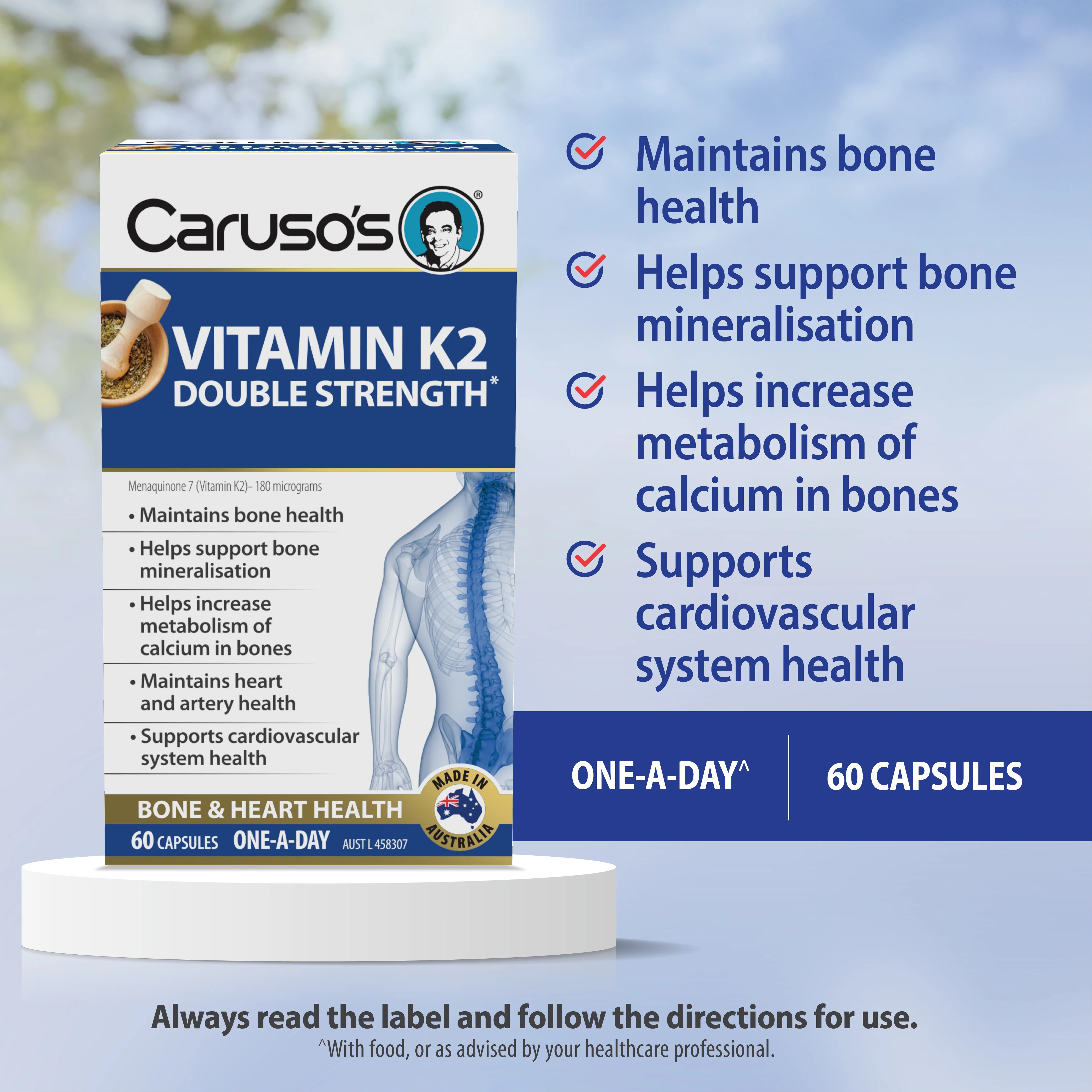 Caruso's Vitamin K2 Double Strength* - Image 3