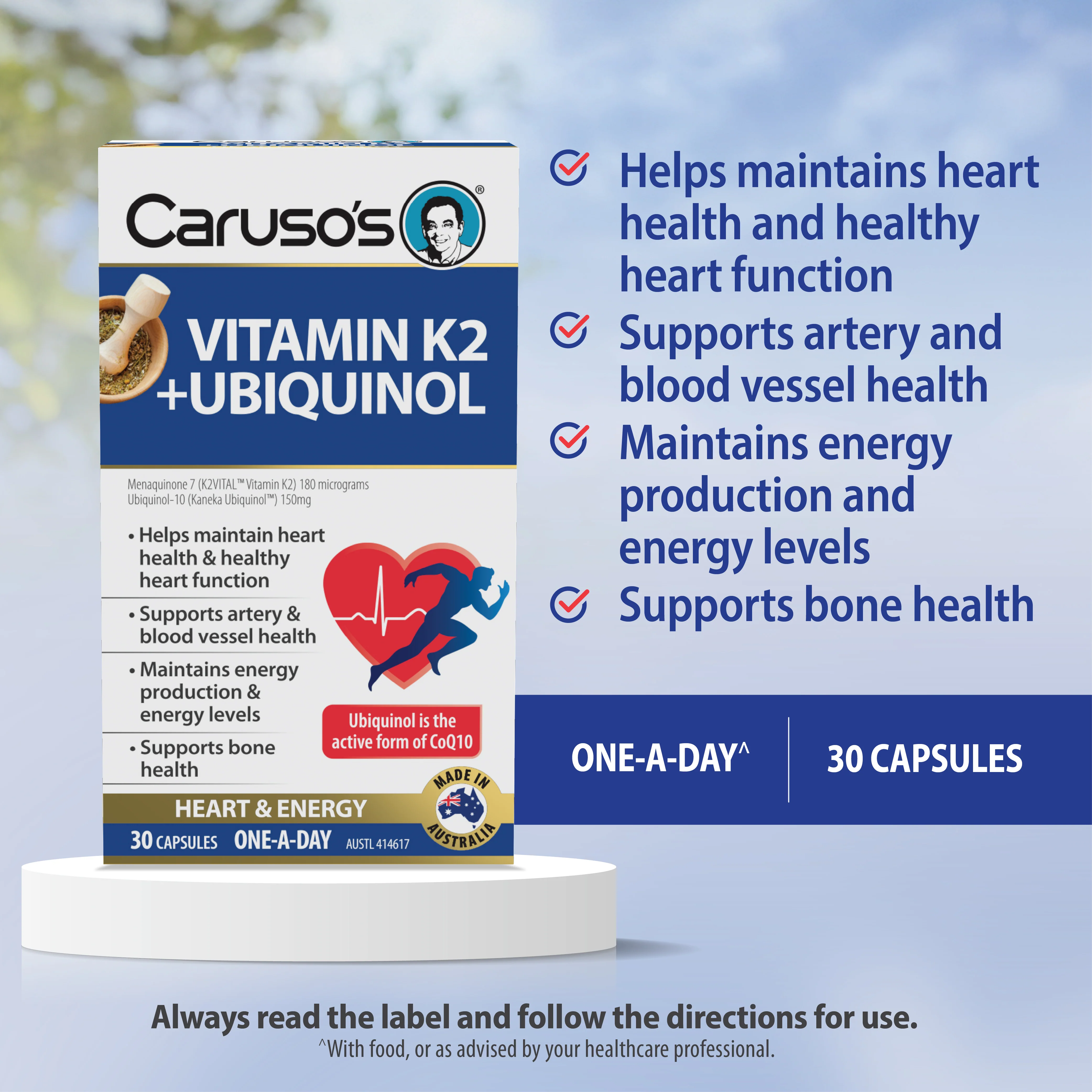 Caruso's Vitamin K2 + Ubiquinol - Image 3